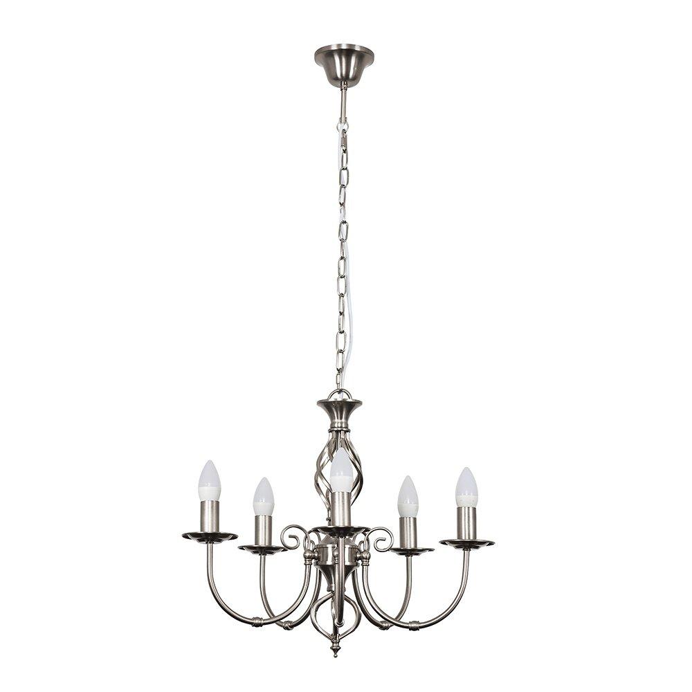 Axelrod 5-Light Candle Style Chandelier gray